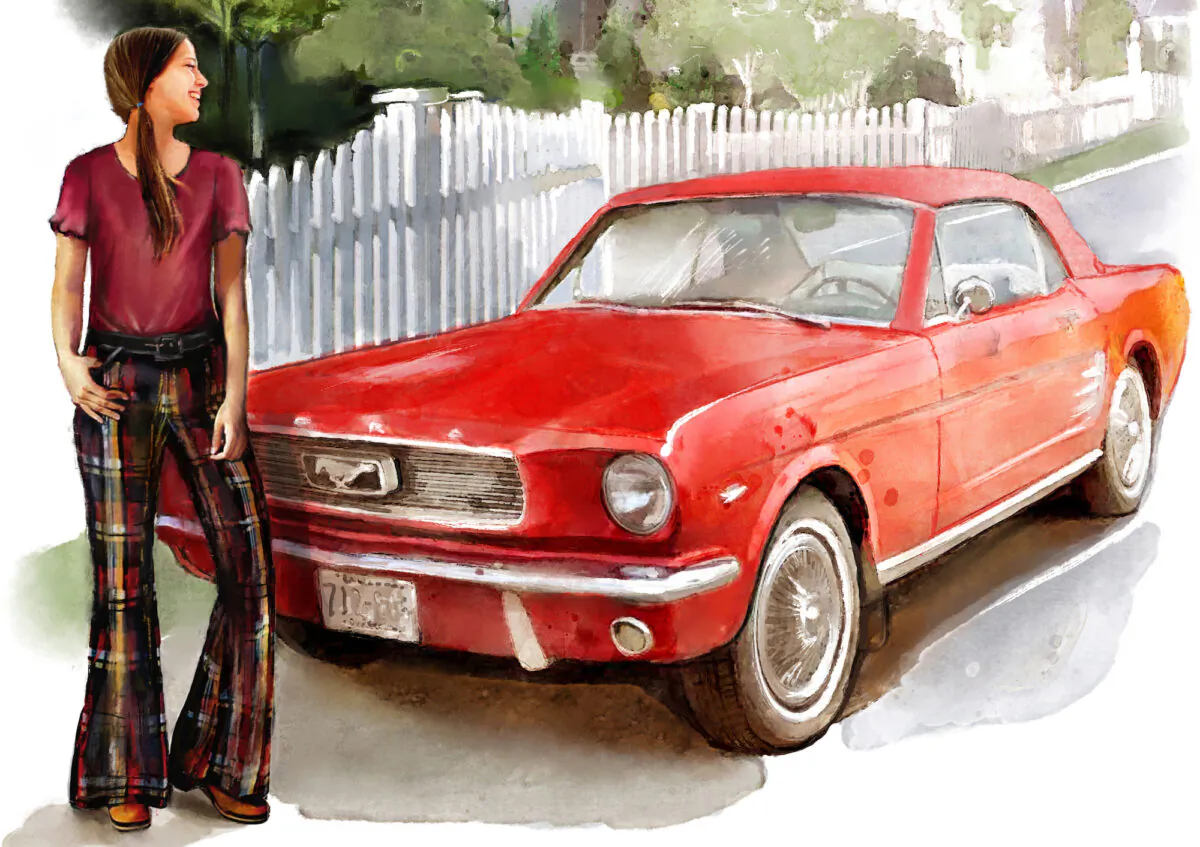 Constantina “CK” Kortopattis spent a year saving for her dream car, a 1966 red Ford Mustang. (Biba Kayewich)
