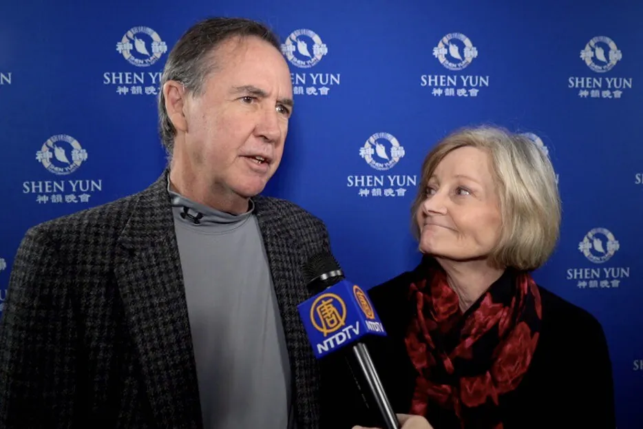 John and Cindy McKinnon enjoyed Shen Yun’s matinee at the Johnny Mercer Theatre, on Jan. 15, 2023. (NTD)