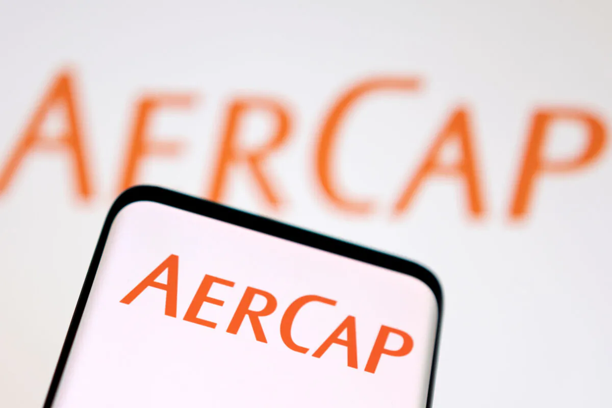 AerCap logo in an illustration taken on May 4, 2022. (Dado Ruvic/Illustration/Reuters)