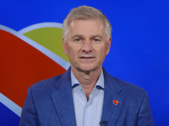 Bob Jordan, CEO of Southwest Airlines, speaks about efforts to assist customers following a widespread service disruption on Jan. 5, 2023. (Southwest Airlines)