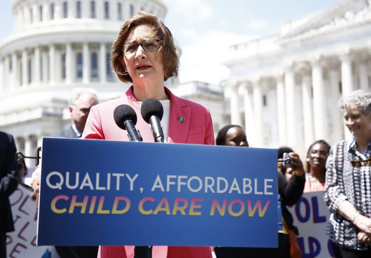 Rep. Suzanne Bonamici (D-Ore.) outside the U.S. Capitol Building in Washington on June 9, 2022. (Paul Morigi/Getty Images for Care Can't Wait)