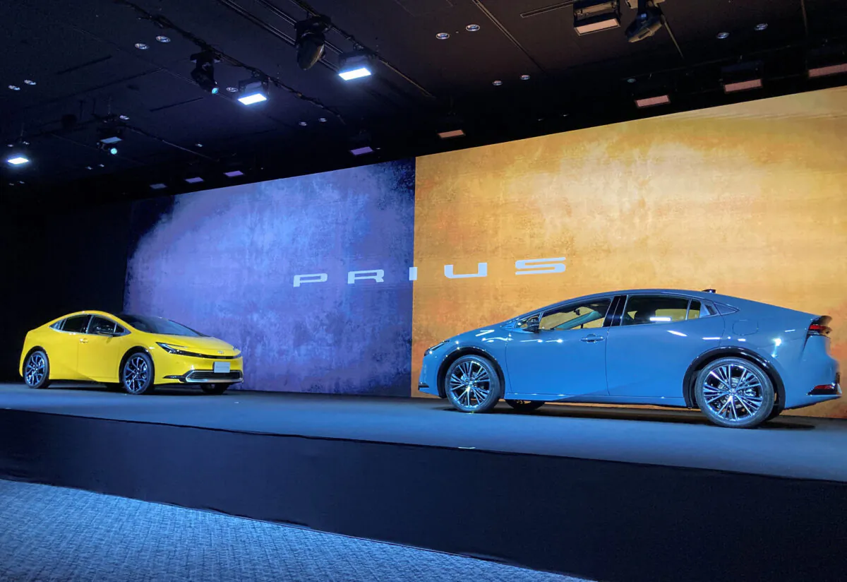 Toyota Motor Corporation unveils the new Prius in Tokyo on Nov. 16, 2022. (Maki Shiraki/Reuters)
