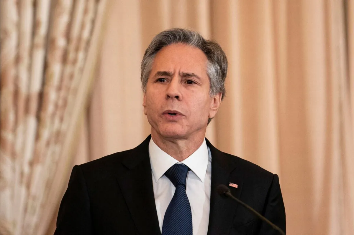 Secretary of State Antony Blinken speaks at the State Department in Washington on Jan. 4, 2023. (Sarah Silbiger/Reuters)
