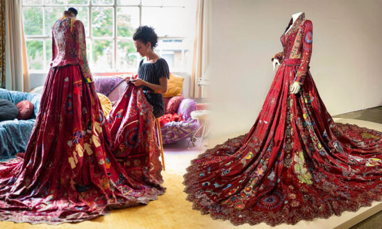Stunning Red Dress Made by 370 Artisans in 50 Countries Over 13 Years Tells Women’s Stories