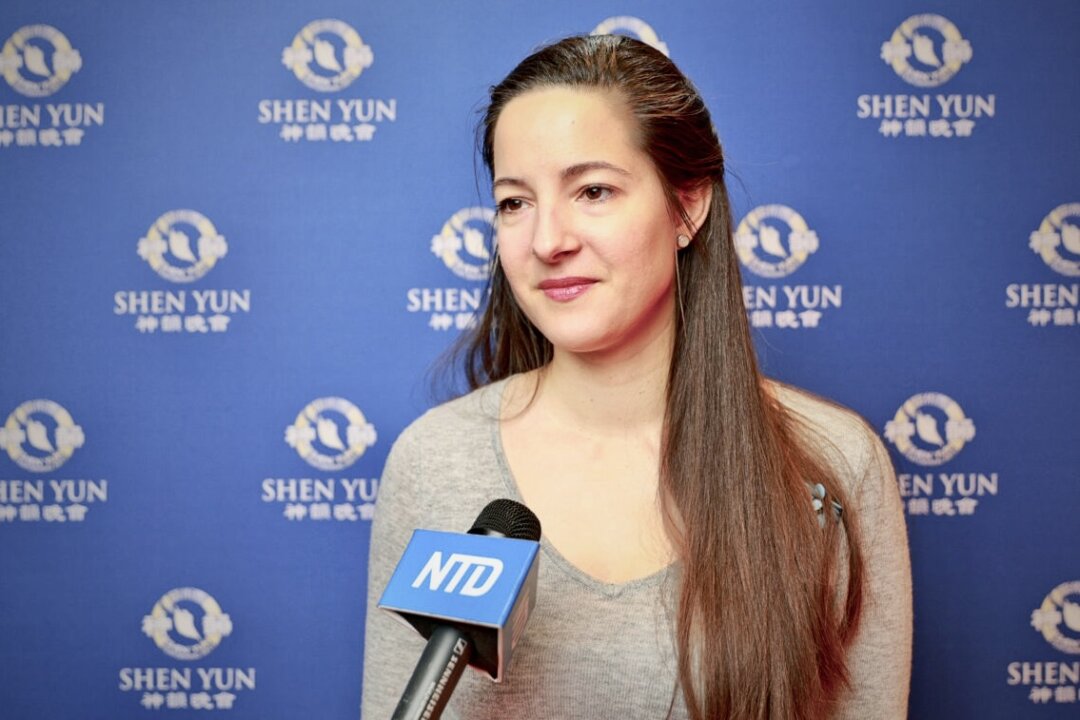 Aleksandra Kalentic enjoyed Shen Yun on Jan. 16, 2023, in Lausanne, Switzerland. (NTD)