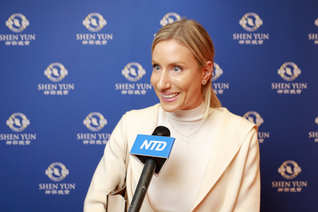Nora Sterchi enjoyed Shen Yun’s evening performance at the Theatre de Beaulieu, on Jan. 17, 2023. (NTD)