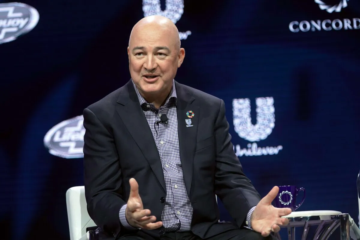 Alan Jope, CEO of Unilever, speaks onstage during the 2019 Concordia Annual Summit - Day 2 at Grand Hyatt New York on Sept. 24, 2019. (Riccardo Savi/Getty Images for Concordia Summit)