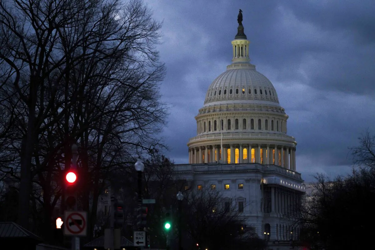 The U.S. Capitol is seen in Washington on the morning of Jan. 5, 2023. (Nathan Howard/Getty Images)