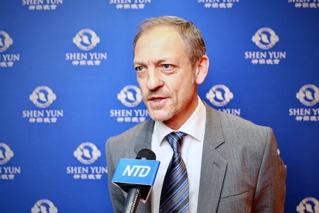 Mauro Zanazzi  attends Shen Yun Performing Arts, on Jan. 14, 2023, in Lausanne, Switzerland. (NTD)