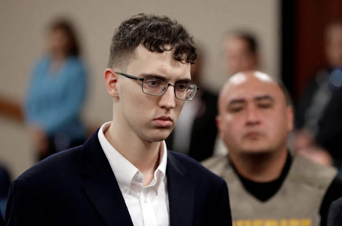El Paso Walmart accused mass shooter Patrick Crusius is arraigned in El Paso, Texas, on Oct. 10, 2019. (Mark Lambie/Pool via Reuters)