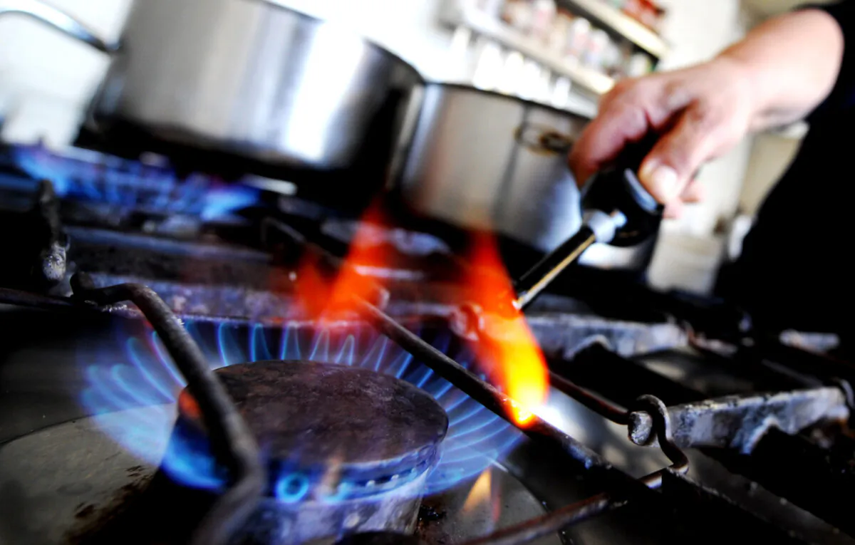 A gas stove in a file photograph. (Joe Klamar /AFP via Getty Images)