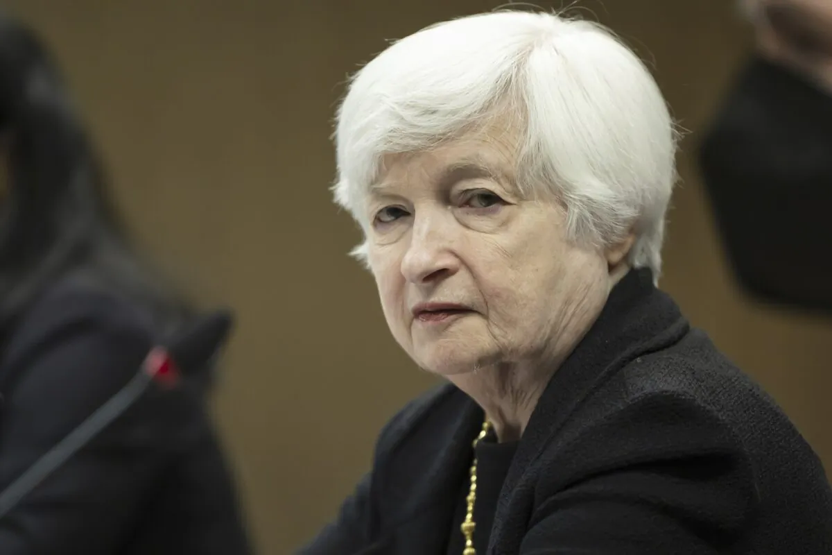 U.S. Treasury Secretary Janet Yellen attends a bilateral meeting with China's Vice-Premier Liu He in Zurich on Jan. 18, 2023. (Michael Buholzer/Keystone via AP)