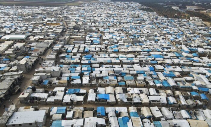 A general view of Karama camp for internally displaced Syrians, Feb. 14, 2022 by the village of Atma, Idlib province, Syria. (The Canadian Press/AP-Omar Albam)
