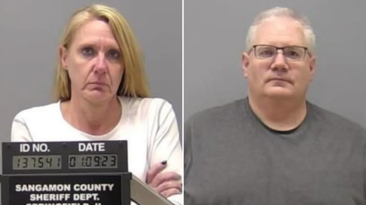 Paramedics Peggy Finley (L) and Peter Cadigan (R) in a file photo. (Sangamon County Sheriff Department)