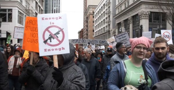 shadow state-gun protest