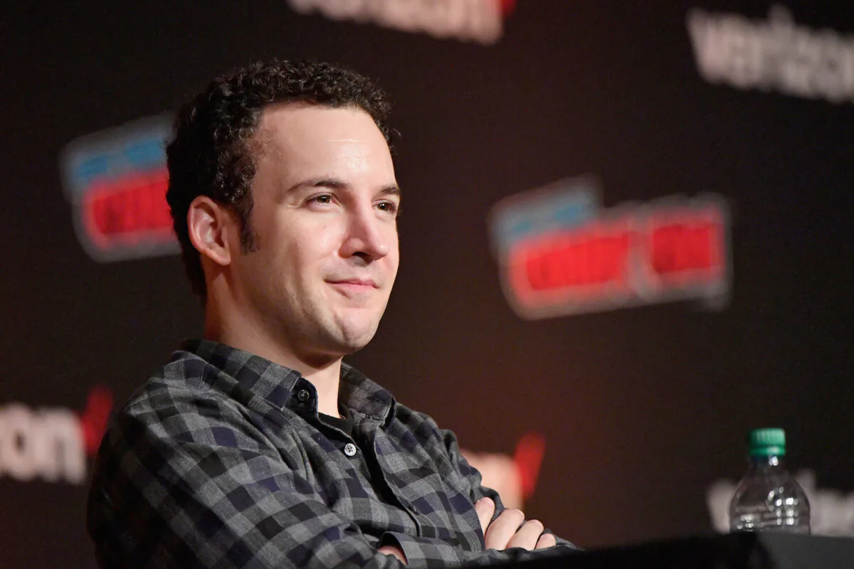 Ben Savage speaks onstage at the "Boy Meets World" 25th Anniversary Reunion panel during New York Comic Con 2018 at Jacob K. Javits Convention Center in New York, on Oct. 5, 2018. (Dia Dipasupil/Getty Images for New York Comic Con)