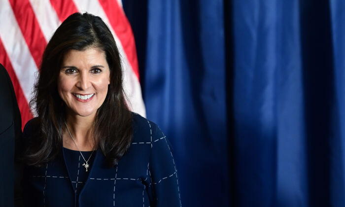Nikki Haley greets supporters after an event with Republican Pennsylvania Senate nominee Dr. Mehmet Oz in Harrisburg, Pa., on Oct. 26, 2022. (Mark Makela/Getty Images)