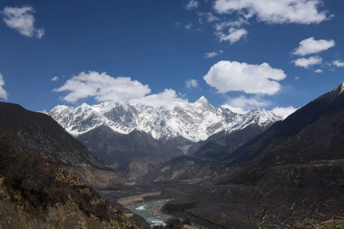  The Yarlung Zangbo Grand Canyon in Megok county, Nyingchi city, in China's western Tibet Autonomous Region, in this photo taken on March 28, 2021. (STR/AFP via Getty Images)