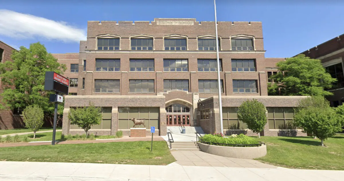 Omaha South High in Omaha, Neb., in June 2022. (Google Maps/Screenshot via The Epoch Times)