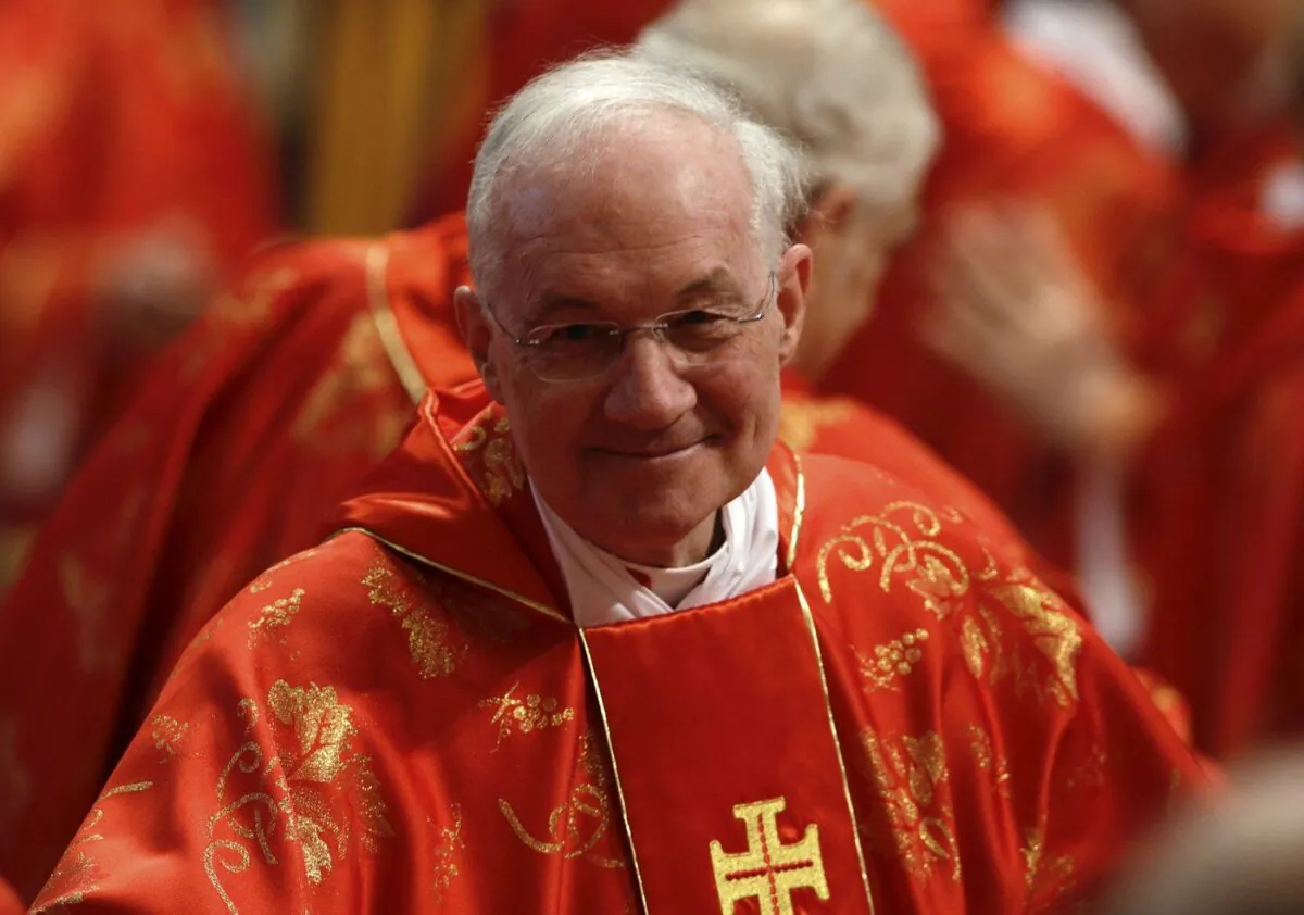 FILE - Canadian Cardinal Marc Ouellet attends a Mass for the election of a new pope celebrated by Cardinal Angelo Sodano, not pictured, inside St. Peter's Basilica, at the Vatican, Mar. 12, 2013. (The Canadian Press/AP-Andrew Medichini)