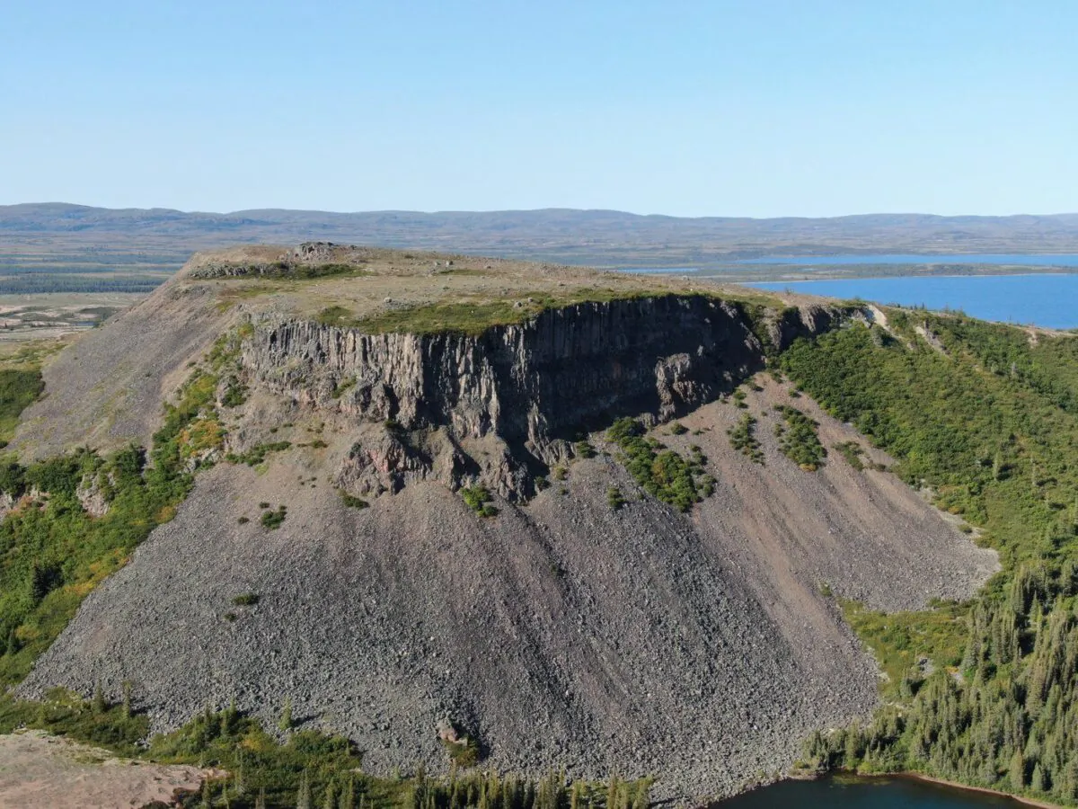 Discovery Hill near the Mistastin crater in Labrador is shown in a handout photo. (The Canadian Press/HO-Gordon Osinski)
