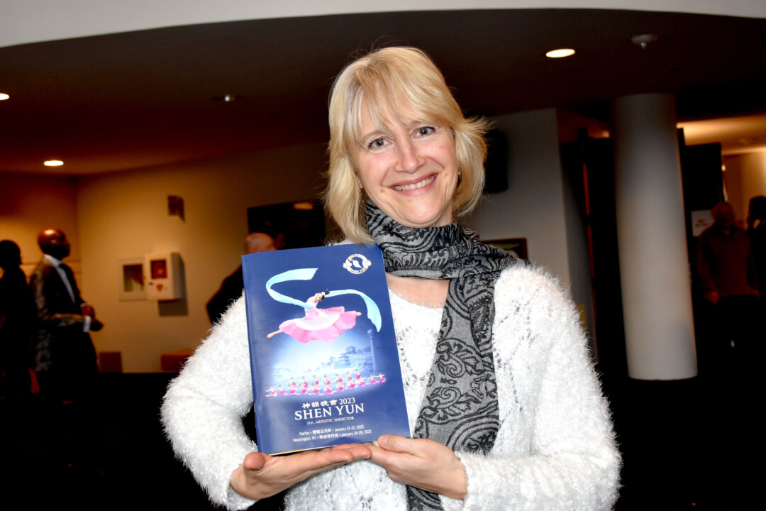 Josephine Abboud enjoyed Shen Yun Performing Arts at the George Mason University Center for the Arts, on Jan. 22, 2023. (Amy Hu/The Epoch Times)  