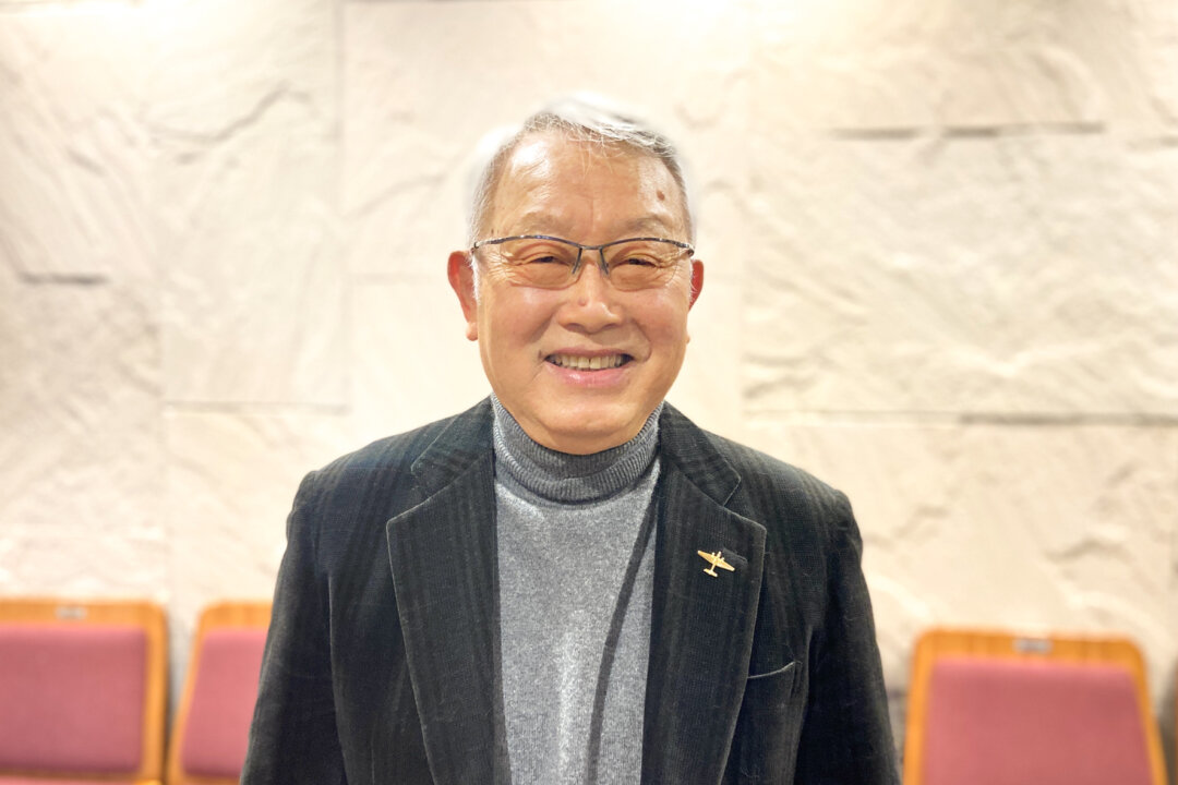 Mr. Fukaya Yukio, a former board member of a famous Japanese transportation company, attends Shen Yun Performing Arts at the Tochigi Prefecture Cultural Center in Utsunomiya, Japan, on Jan. 22, 2023. (Wang Wenliang/The Epoch Times)