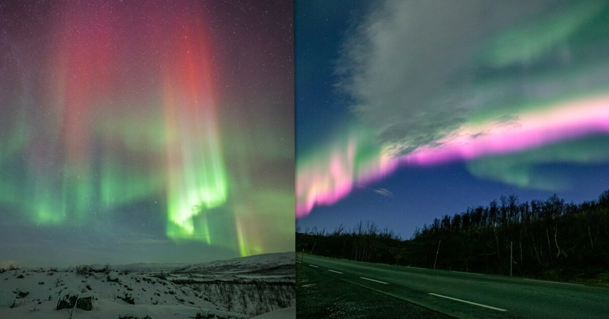 'Awe-Inspiring Sights': Aurora Spotter Captures Ultra-Rare Orange and Pink Northern Lights in Norway - Vimarsana News