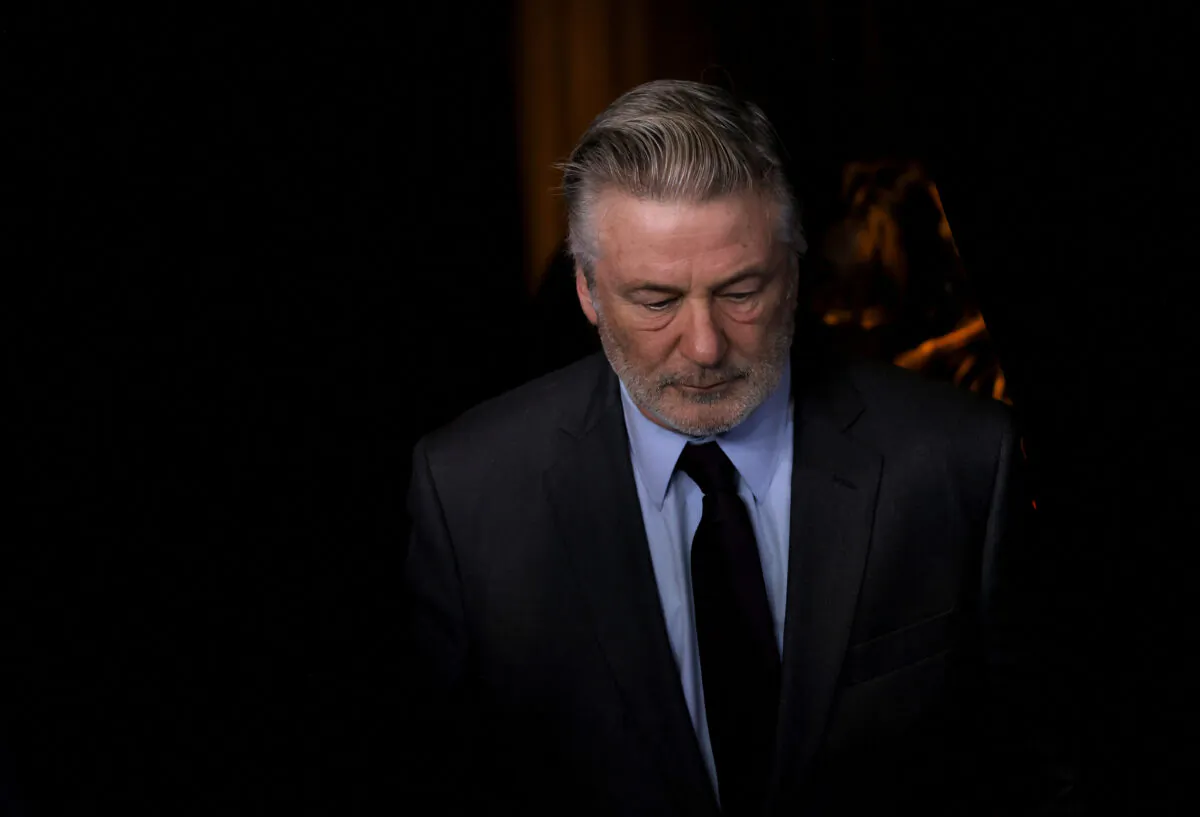 Alec Baldwin attends the 2022 Robert F. Kennedy Human Rights Ripple of Hope Award Gala in New York on Dec. 6, 2022. (Andrew Kelly/Reuters)