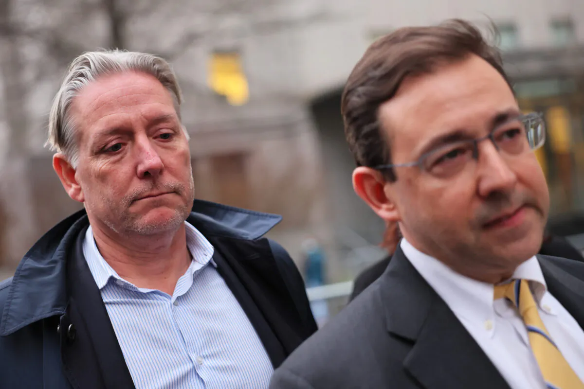 Charles McGonigal (L), the former head of counterintelligence for the FBI’s New York office, and his attorney Seth Ducharme leave Manhattan Federal Court in New York City on Jan. 23, 2023. (Michael M. Santiago/Getty Images)