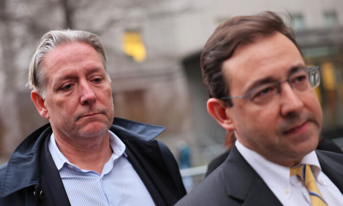 Charles McGonigal (L), the former head of counterintelligence for the FBI’s New York office, and his attorney Seth Ducharme leave Manhattan Federal Court in New York City on Jan. 23, 2023. (Michael M. Santiago/Getty Images)