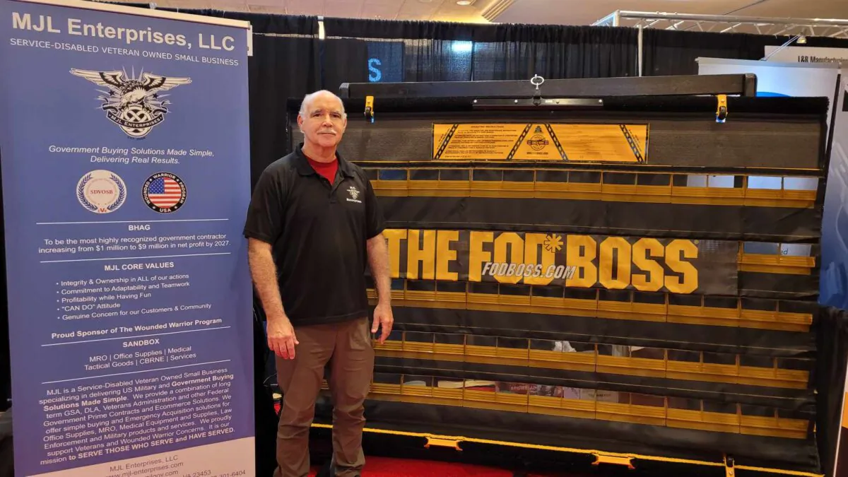 Marty Hierholzer of MJL Enterprises LLC at the Shooting, Hunting, Outdoor, Trade (SHOT) Show in Las Vegas, Jan. 20, 2023. (Courtesy of Marty Hierholzer)
