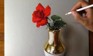 Drawing a Red Rose: So Lifelike You Can Smell It | Marcello Barenghi