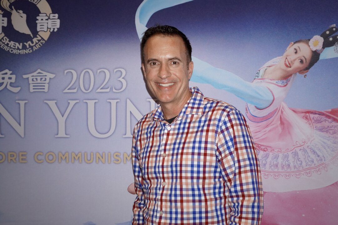 Jim Spinetta at the Shen Yun Performing Arts performance at Harris Center, on Jan. 24, 2023. (Sally Sun/The Epoch Times)