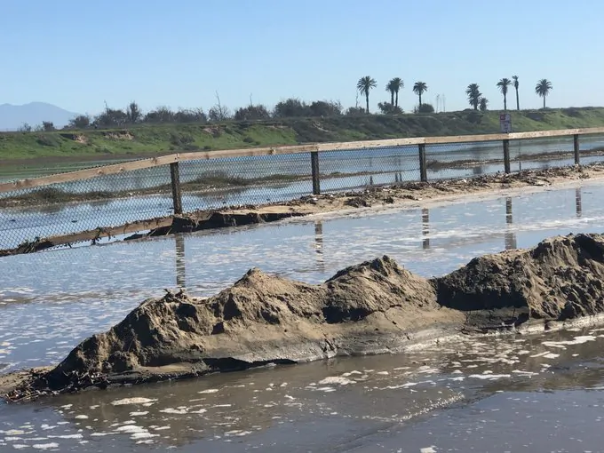 Pacific Coast Highway floods in Huntington Beach, Calif., on Jan. 24, 2023. (Courtesy of the City of Huntington Beach)