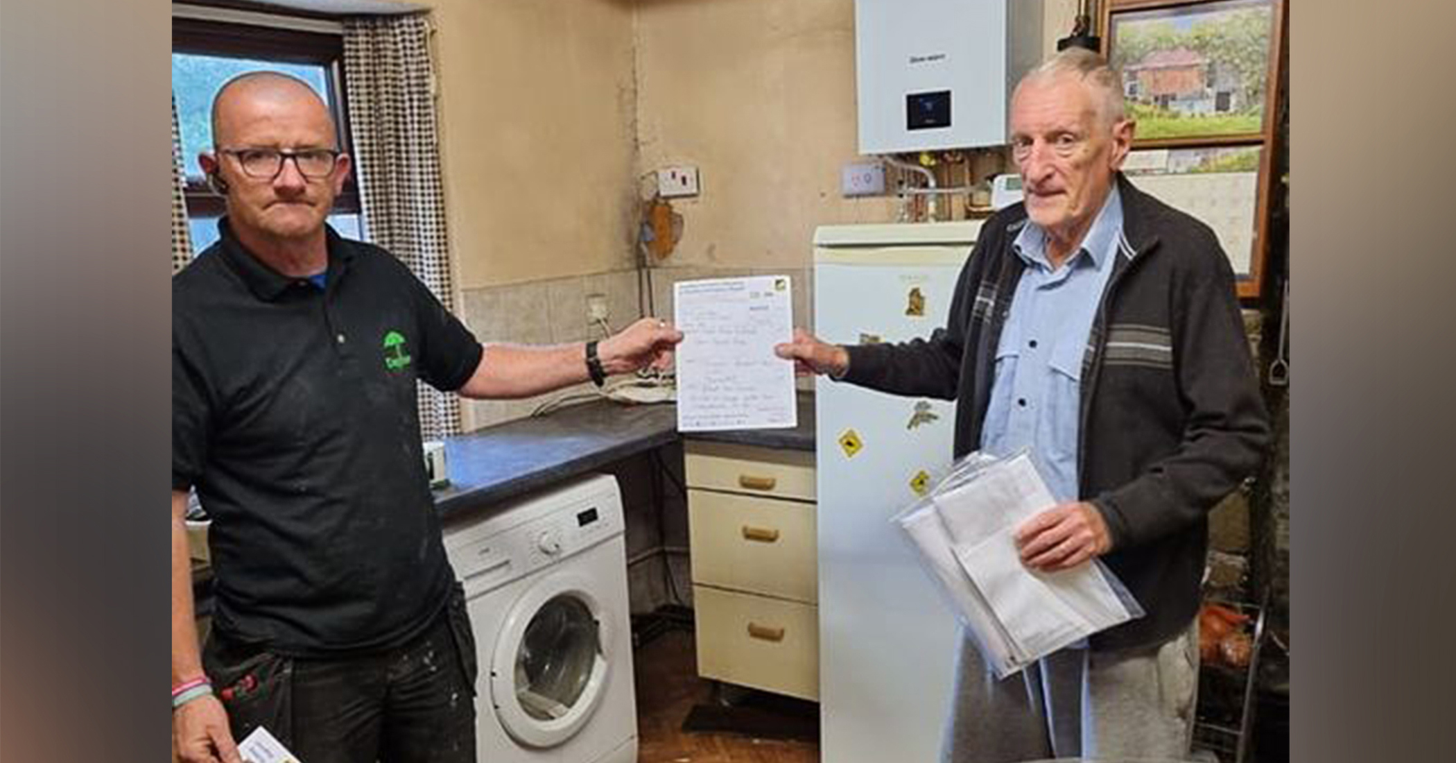 Kindhearted Plumber Helps Install a Free Boiler for Cancer-Stricken Elderly Man - Vimarsana News