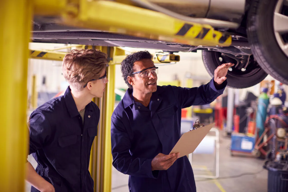 When older generations let young people tag along on their jobs, projects, or volunteer work, it helps both parties: The apprentice learns the basics of a craft, while the mentor benefits from the extra hands. (Monkey Business Images/Shutterstock)
