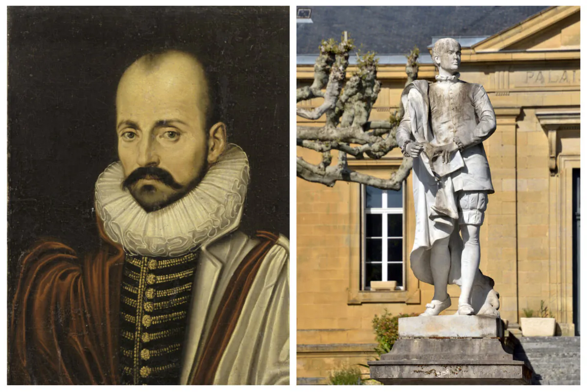 One of Michel de Montaigne's (L) greatest essays was "On Friendship." Though Étienne de La Boétie was immortalized in Michel de Montaigne's essays on friendship, he was a writer, poet, and political theorist in his own right. (Public domain, P. Eoche/Getty Images)