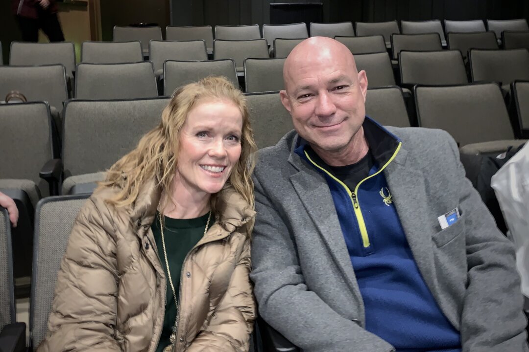 Kendra and Richard Krell attended Shen Yun Performing Arts at the Von Braun Center in Huntsville, Alabama, on Jan. 25, 2023. (Nancy Ma/The Epoch Times)