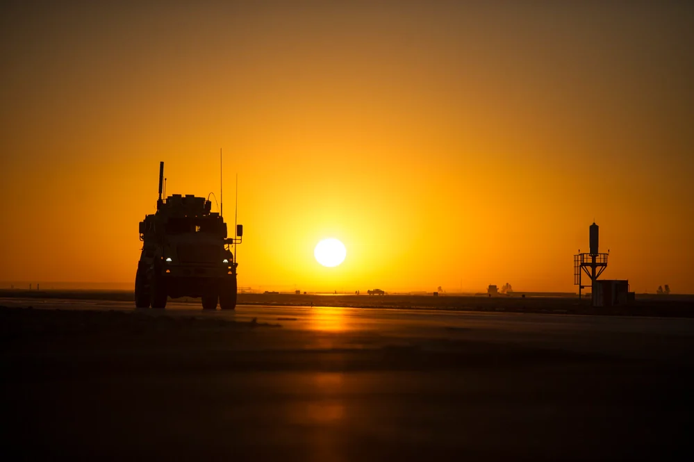 "Kandahar Airfield, Afghanistan." (Department of Defense photo by Tech. Sgt. Robert Cloys)
