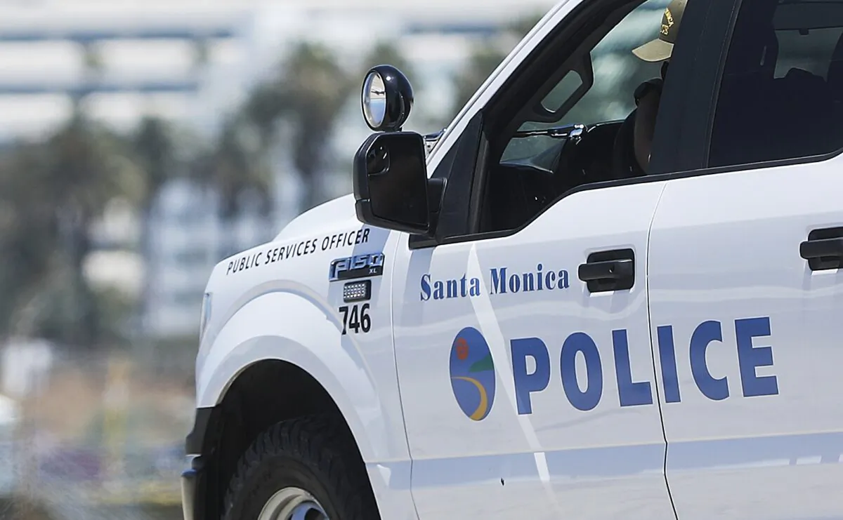 A police car is seen in Santa Monica, Calif., in a file photo. (Mario Tama/Getty Images)