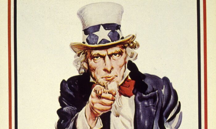 "Uncle Sam" in the "I Want You" recruitment poster for the American forces during World War I. (MPI/Getty Images)