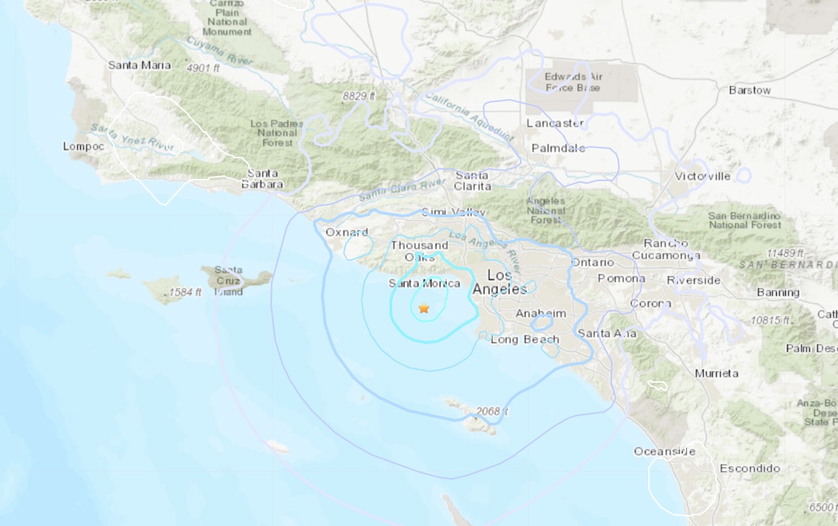 Magnitude4.2 Earthquake Strikes Near Malibu