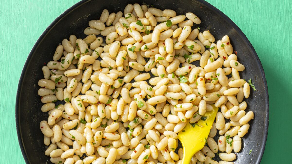 Dried cannellini beans cook up perfectly tender thanks to a salty soak. (Kendra Smith)