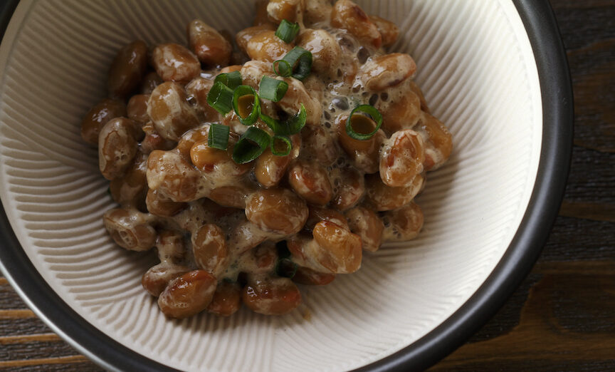 A bowl of natto—a traditional Japanese dish of fermented soybeans / NOBUHIRO ASADA via Shutterstock