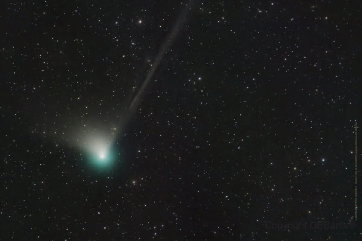 Comet C/2022 E3 (ZTF) on Dec. 19, 2022. (Dan Bartlett via AP)