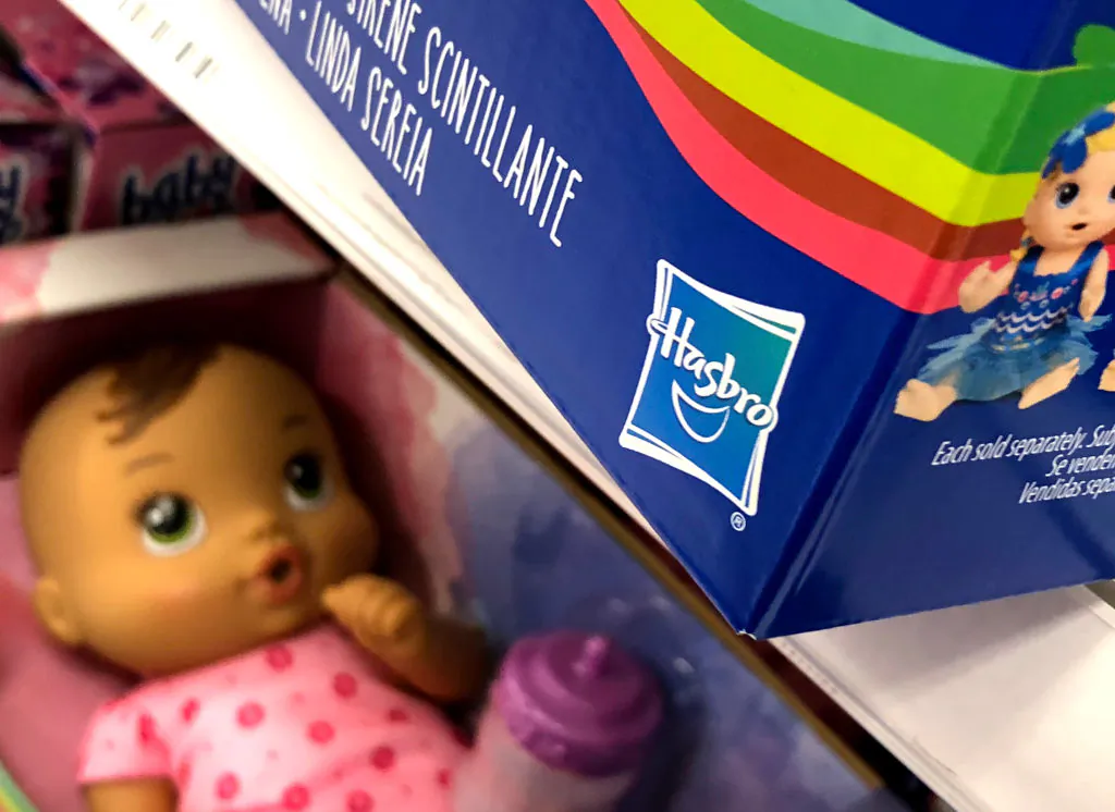 Hasbro toys are displayed at a Target store in San Rafael, Calif., on Feb. 8, 2019 (Justin Sullivan/Getty Images)