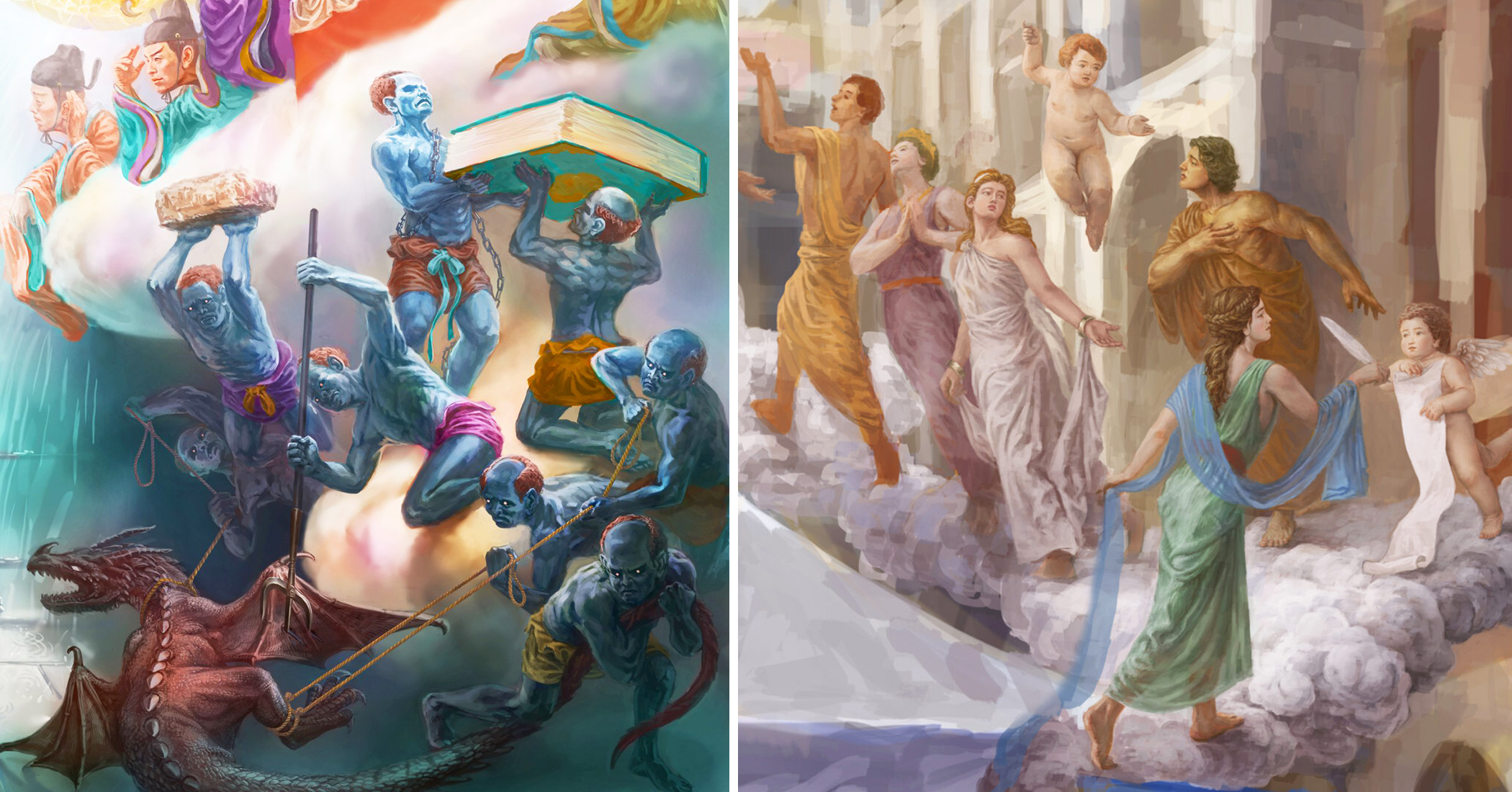NextImg:Former Atheist Artist Paints Heavenly Realms, Inspires Kindness in Others: ‘Gods and Buddhas Really Do Exist’
