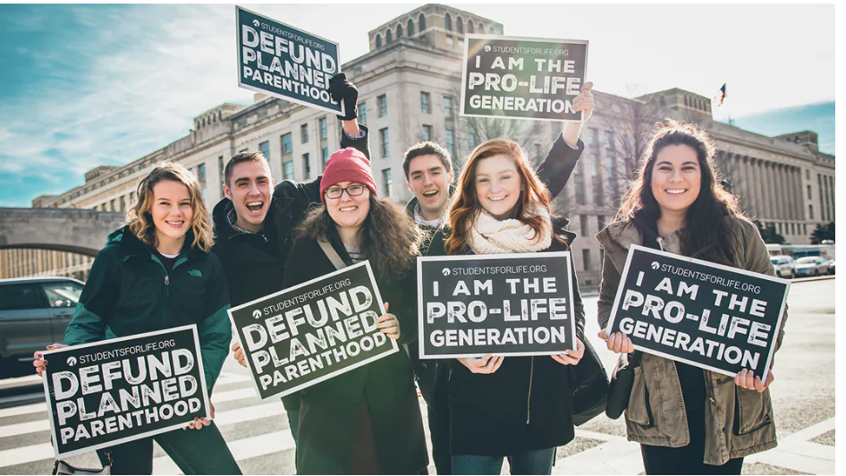 Students For Life of America, which represent prolife college students,  is conducting an on-going study of Christian colleges with ties to Planned Parenthood (Courtesy of Students For Life of America SFLA)