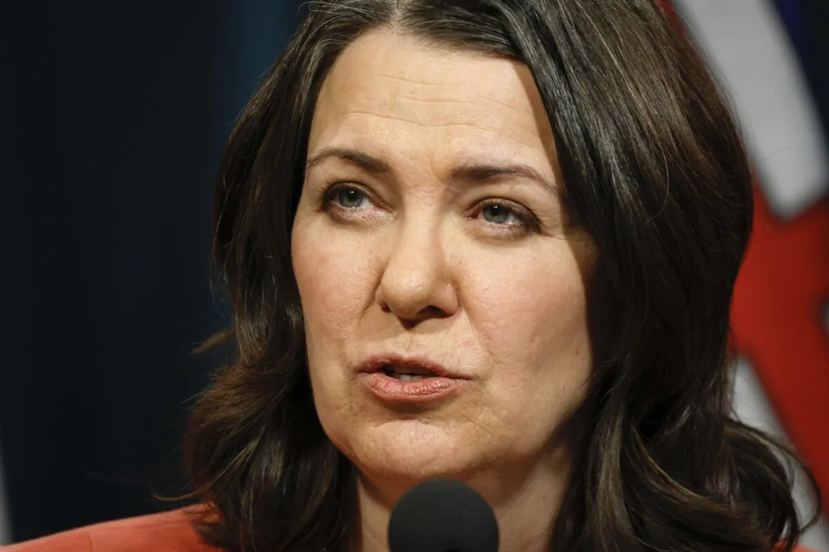 Alberta Premier Danielle Smith's office says the province objects to Ottawa's plan to extend eligibility for medically assisted death to people whose sole underlying condition is a mental illness. Smith gives an update in Calgary, Jan. 10, 2023. (The Canadian Press/Jeff McIntosh)